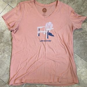 Life is good tee shirt women's